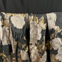 Betsy and Adam NWT  Women’s Off the Shoulder Metallic Floral Black & Gold Dress Size 12 Photo 8
