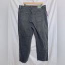 Wild Fable  NWT Black Wash Denim Highest Rise Button Fly Straight Leg Jean 18/34 Photo 6