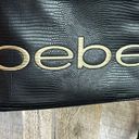 Bebe  crossbody Black Purse with Golden Hardware Photo 1