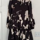 Alexis  for Target black and cream balloon sleeve dress. Photo 3