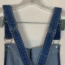 Kancan womens large denim overalls cuffed cute basic casual jean Blue Photo 8