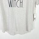 Rae Dunn NWT  Basic Witch Short Sleeve T-Shirt Tee Halloween Gray Size XL NEW Photo 2