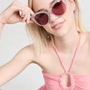 Lele Sadoughi  Rose Glitter Chelsea Cat Eye Sunglasses Photo 5