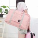 Simple Style Travel Tote Bag Pink Photo 1