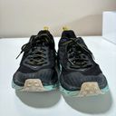 Hoka  One One Challenger ATR 5 Trail Running Shoes Women’s Size 8 Black Blue FAIR Photo 1