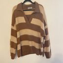 All Saints Lou Stripe Oversize Polo Jumper Sweater Photo 4