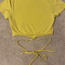 Ambiance Apparel Yellow Crop Top Photo 4