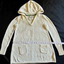 Old Navy Vintage  Sweater Women’s Size Medium Beige Cotton Blend Hooded Photo 0