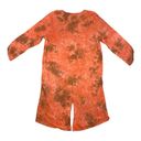 LOGO By Lori Goldstein LOGO Lavish Size 1X Hand Tie Dyed Duster Crochet Lace Odette Orange Brown NEW Photo 4