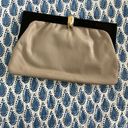 Macy's Vintage Made in Italy for Macy’s Taupe Leather‎ Clutch Photo 0