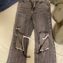 PacSun Grey Baggy Ripped Jeans Photo 0