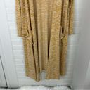 LuLaRoe  Yellow Heather Long Maxi Duster Cardigan Sweater Size M Photo 2