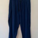 Pilcro Anthropologie Linen Cotton Drapey Pull On Harem Pants Dark Navy Blue Photo 1