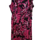 Tommy Hilfiger  Gustavia Floral Ruffle Trim Chiffon Midi Dress Pink Plus 16 NWT Photo 0