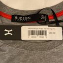 Hudson  Outerwear Eye Prado Short Sleeve Tee Gray Women Size 2XL Photo 2