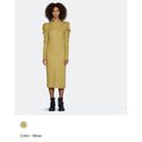 Walter Baker  Women long sleeve Dark Yellow Midi Sweater Dress Sz. Med NWT Photo 3