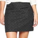 Gap  NWT Black Silver Metallic Shimmer Mini Skirt Size 4 Photo 1