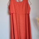 CAbi , New Weekend Sunset Orange Sleeveless Jersey Tank Midi Dress Size Medium Photo 7