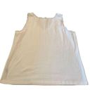 Karen Scott  White Tank Lace Trim Size XL Photo 1