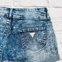 Guess  Women's Acid Wash Low Rise Denim Short Size 31 Three Button Photo 6