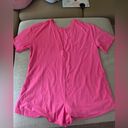 Free People Hot Shot Romper Tee in Hot Pink XL Photo 3