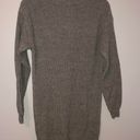 Boohoo Gray Turtleneck Sweater Dress Photo 3