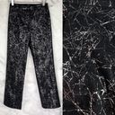 BCBGMAXAZRIA Vintage  Wool Tinsel Straight Leg Trouser Pants Black Glam 90s 2 Photo 1