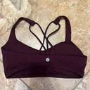 Lululemon Maroon Sports Bra Photo 1