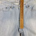 Chico's Chico’s Platinum Radiant Crop Rhinestone Pocket Capri Jeans Blue 6 Photo 9