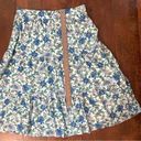 Lands'End LAND’S END floral, tiered maxi skirt, plus size L (14-16) Photo 5