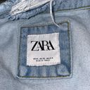 ZARA Distressed Denim Jacket Photo 2