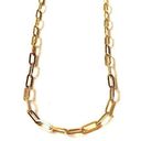 Tehrani Jewelry 14k real gold paperclip necklace | 16” | paperclip 4.5 mm chain necklace | Photo 8