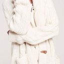 Faherty  winter frost cardigan cable knit baby alpaca cream chunky cozy Photo 1