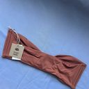 Free People NWT Toast Swim x  Signature Cinch Tube Bikini Top in Patina Brown M Photo 6