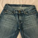 7 For All Mankind Dojo Distressed Medium Wash Low Rise Capri Jeans, size 27” Photo 9