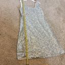 Alythea  silver sequined mini dress size medium Photo 46