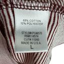 Ro & De Anthropologie  Burgundy White Striped Long Bell Sleeve Lightweight Top L Photo 4