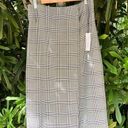 ZARA  Woman Houndstooth Midi Wrap Pencil Skirt Photo 0