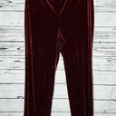 Kasper  NWT Size XL Pepperberry Red Elastic Waist Wide Leg Pull On Velvet Pants Photo 0