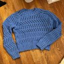 American Eagle Outfitters Blue Knit Sweater Photo 0