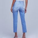 L'Agence L’agence Sada High Rise Cropped Slim Denim Jeans Raw Hem in Omaha Wash 30 NWT Photo 2