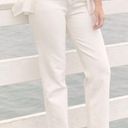 Abercrombie & Fitch 90s Straight Ultra High Rise Criss Cross Waist White Jeans Photo 0