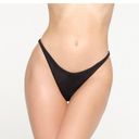 SKIMS  Black Onyx Signature Swim Thong Bottoms NWT Women's Size MEDIUM Photo 1