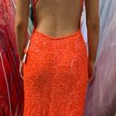 Scala NWT Orange Prom Dress Photo 1