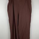 Coldwater Creek  Pull on Pants Size XL Slacks Dressy Brown Wide leg‎ High Waist Photo 1