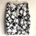 Kate Spade  Floral Graphic Marit Black White Pink Pencil Skirt Sz 4 Photo 2