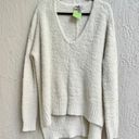 Show Me Your Mumu Hi Low hem Fuzzy Knit Hug Me Sweater Coconut Cream Women's XS Photo 2