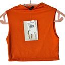 Naked Wardrobe  Size S The NW Sleeveless Crop Top In Deep Orange Mock Neck NEW Photo 1