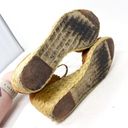 Ralph Lauren  "Chrissie" Womens Tan Genuine Suede Sandal Wedge Heels Size 9 Photo 7