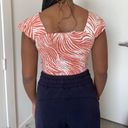 Printed Orange Top Size XS Photo 4